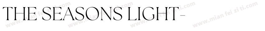 THE SEASONS LIGHT字体转换